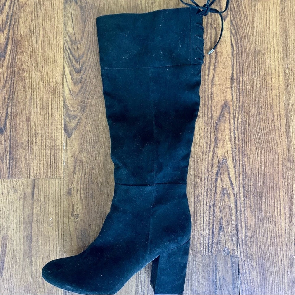 NWOT Kenneth Cole Reaction Black Chunky Heel Boot